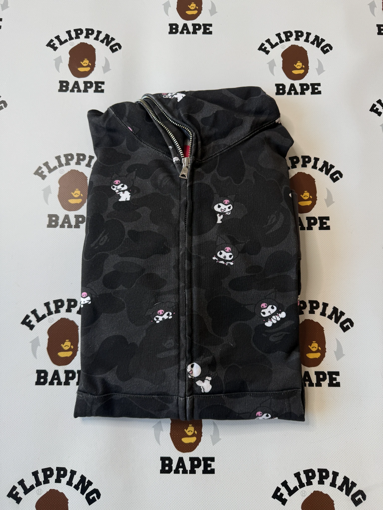 BAPE X KUROMI CAMO FULL ZIP HOODIE 18