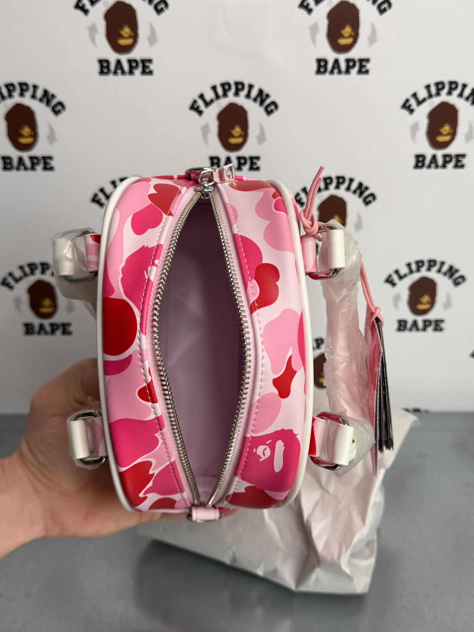 BAPE ABC CAMO MINI BOWLING BAG 13