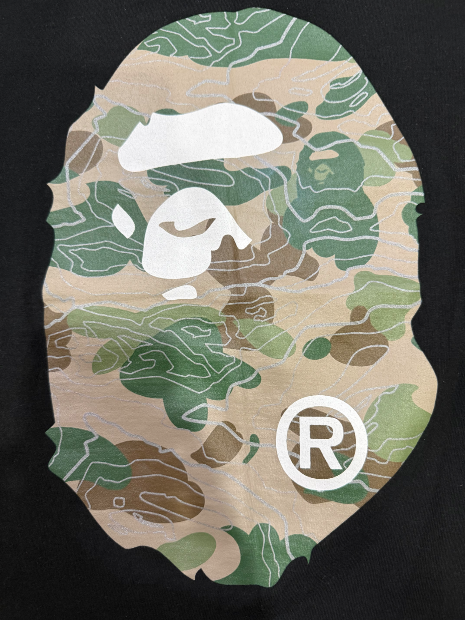 🇯🇵 Bape Mirror Layered Line Camo Japan Big Ape Head 4