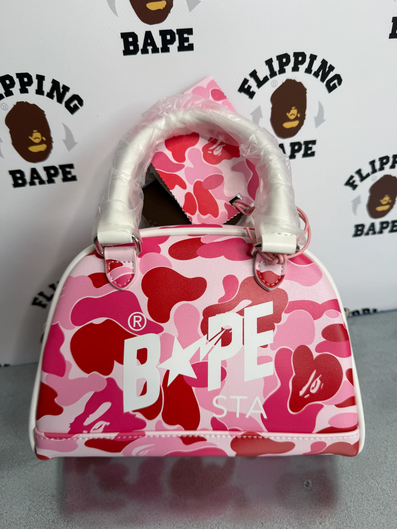 BAPE ABC CAMO MINI BOWLING BAG 4