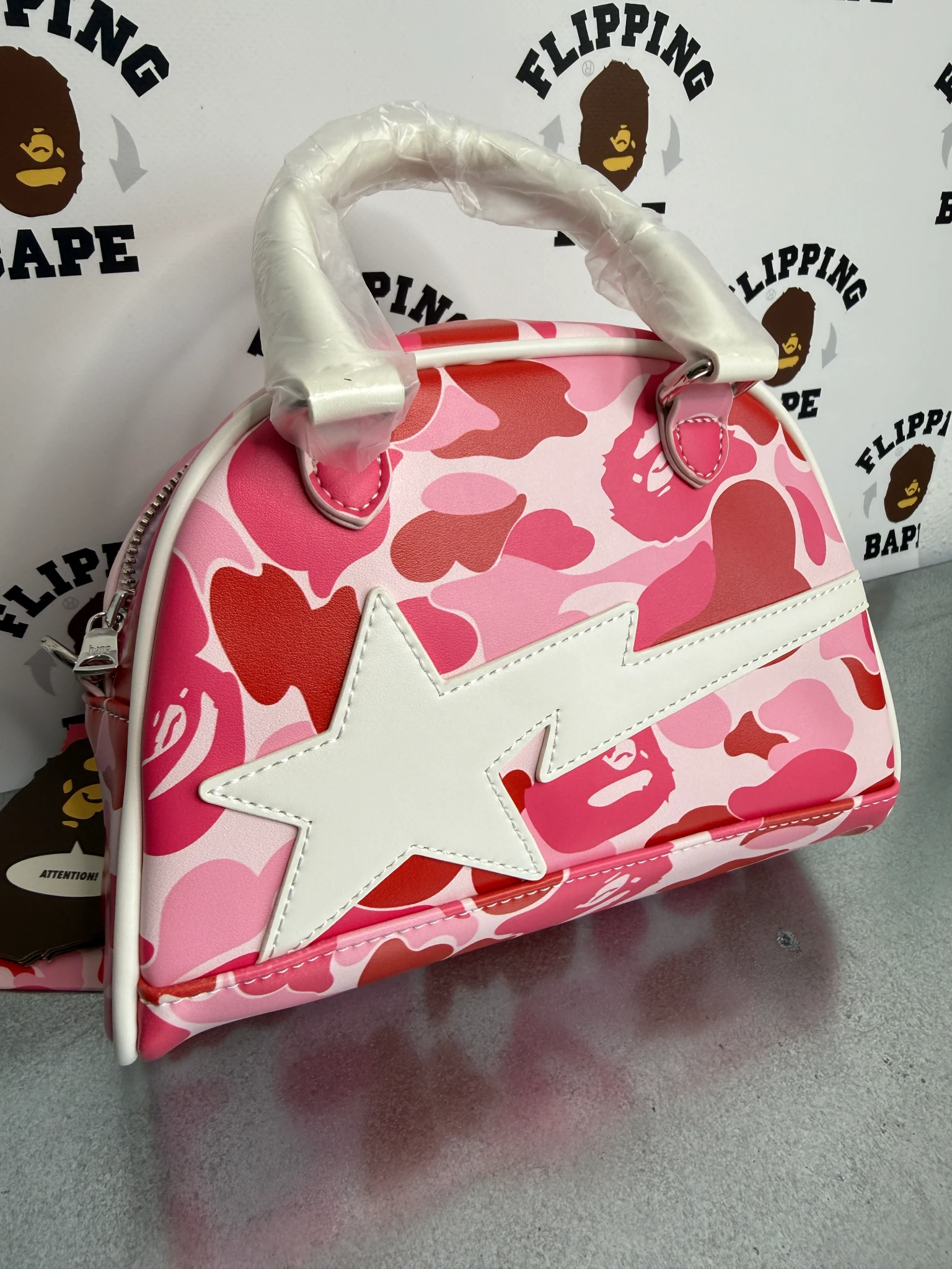 BAPE ABC CAMO MINI BOWLING BAG 5