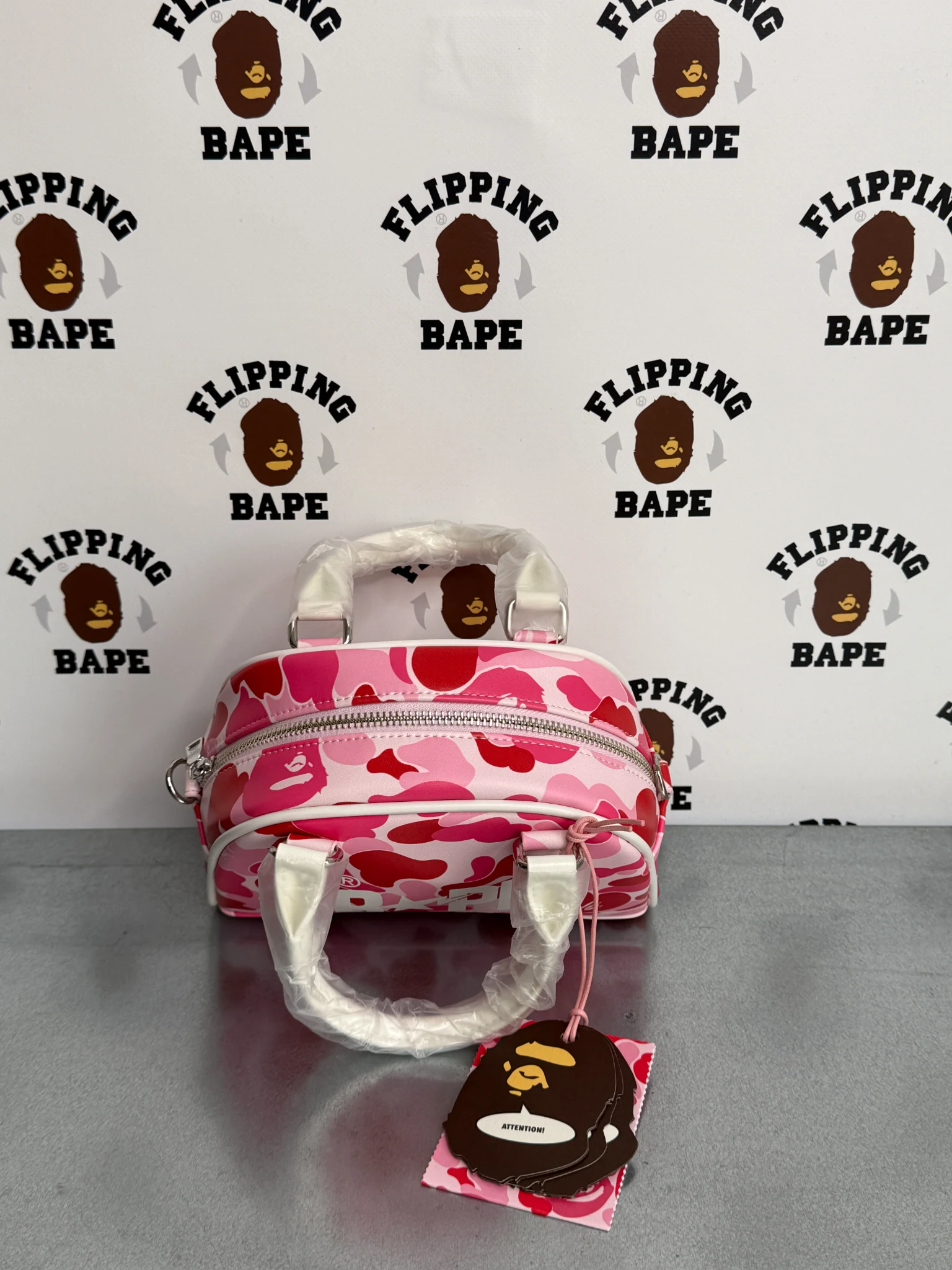 BAPE ABC CAMO MINI BOWLING BAG 11