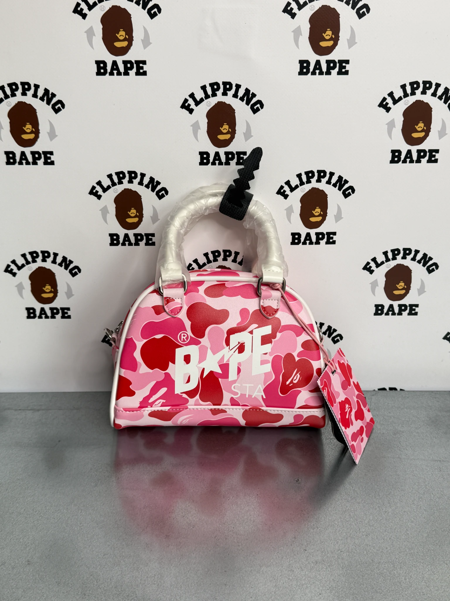 BAPE ABC CAMO MINI BOWLING BAG 2
