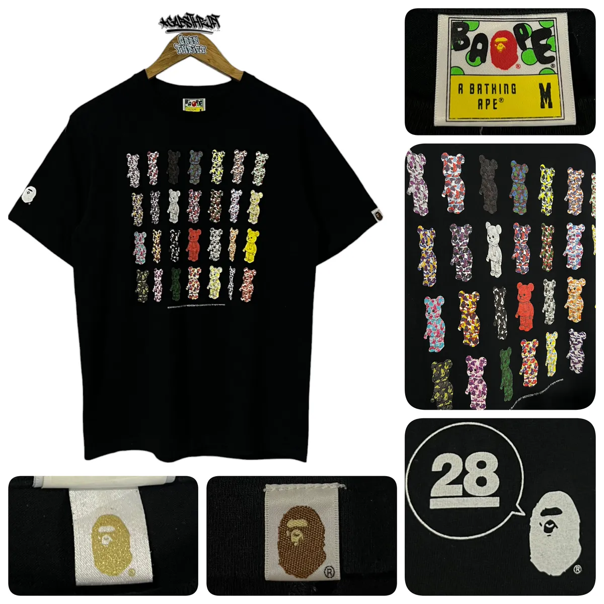 Bape 28th Anniversary x Bearbrick Tee