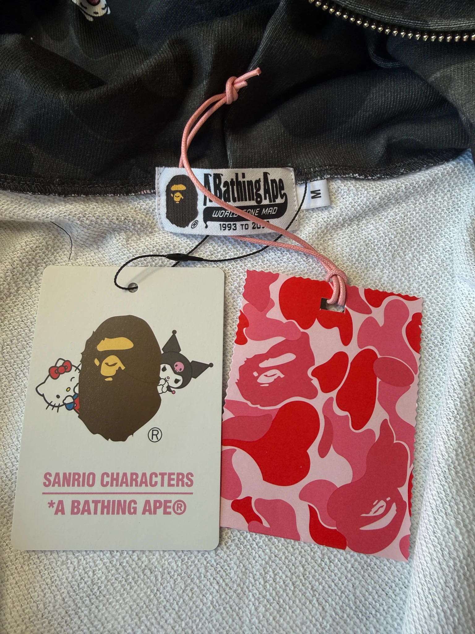 BAPE X KUROMI CAMO FULL ZIP HOODIE 13