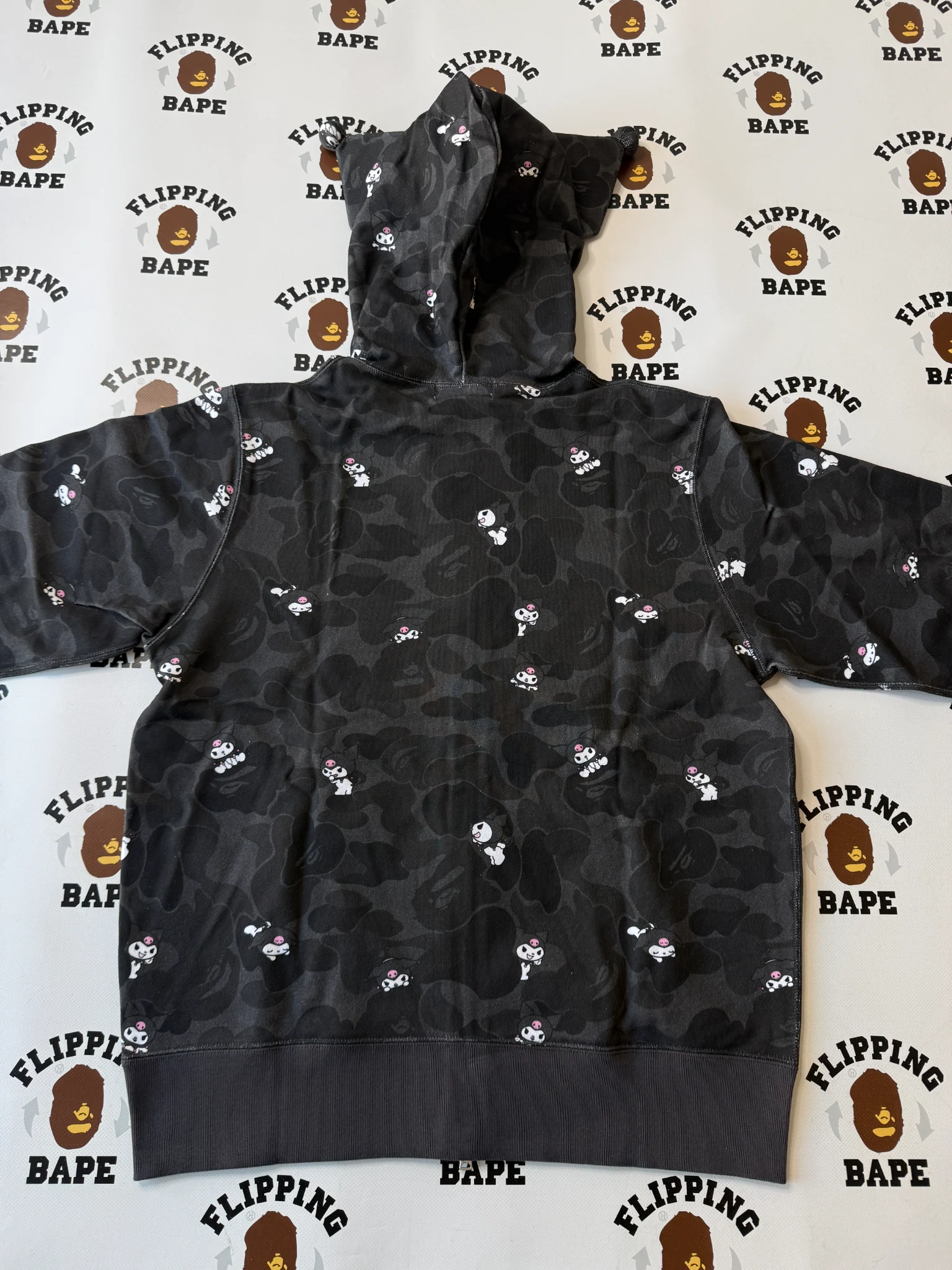BAPE X KUROMI CAMO FULL ZIP HOODIE 7