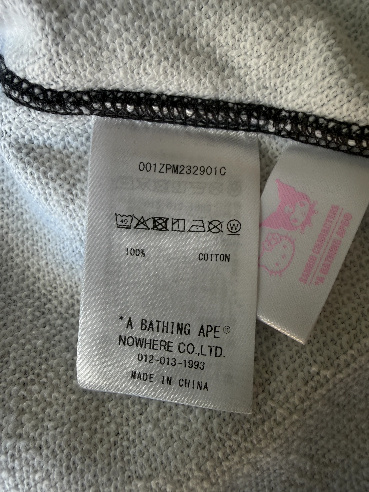 BAPE X KUROMI CAMO FULL ZIP HOODIE 16