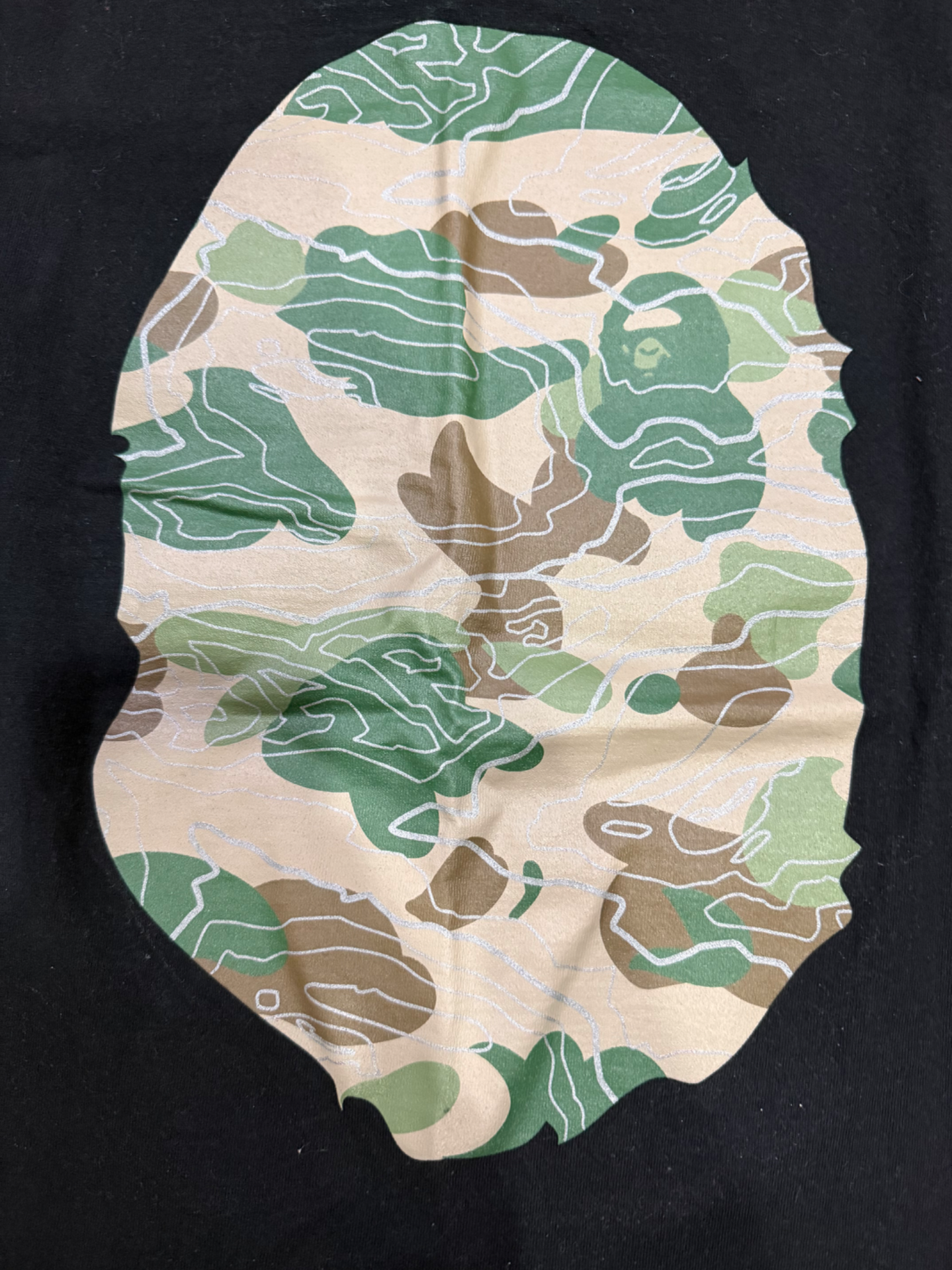 🇯🇵 Bape Mirror Layered Line Camo Japan Big Ape Head 5
