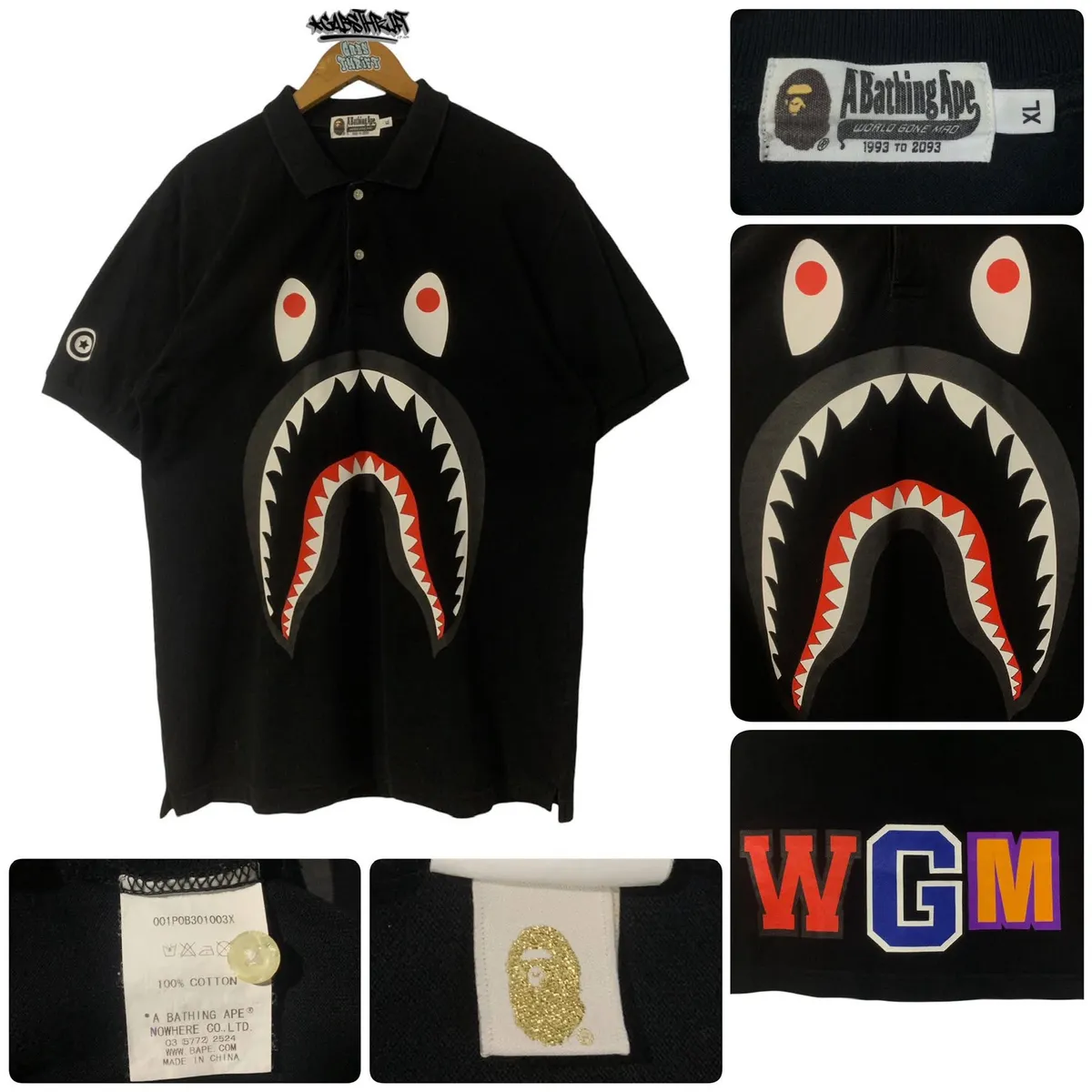 Bape Shark WGM Poloshirt